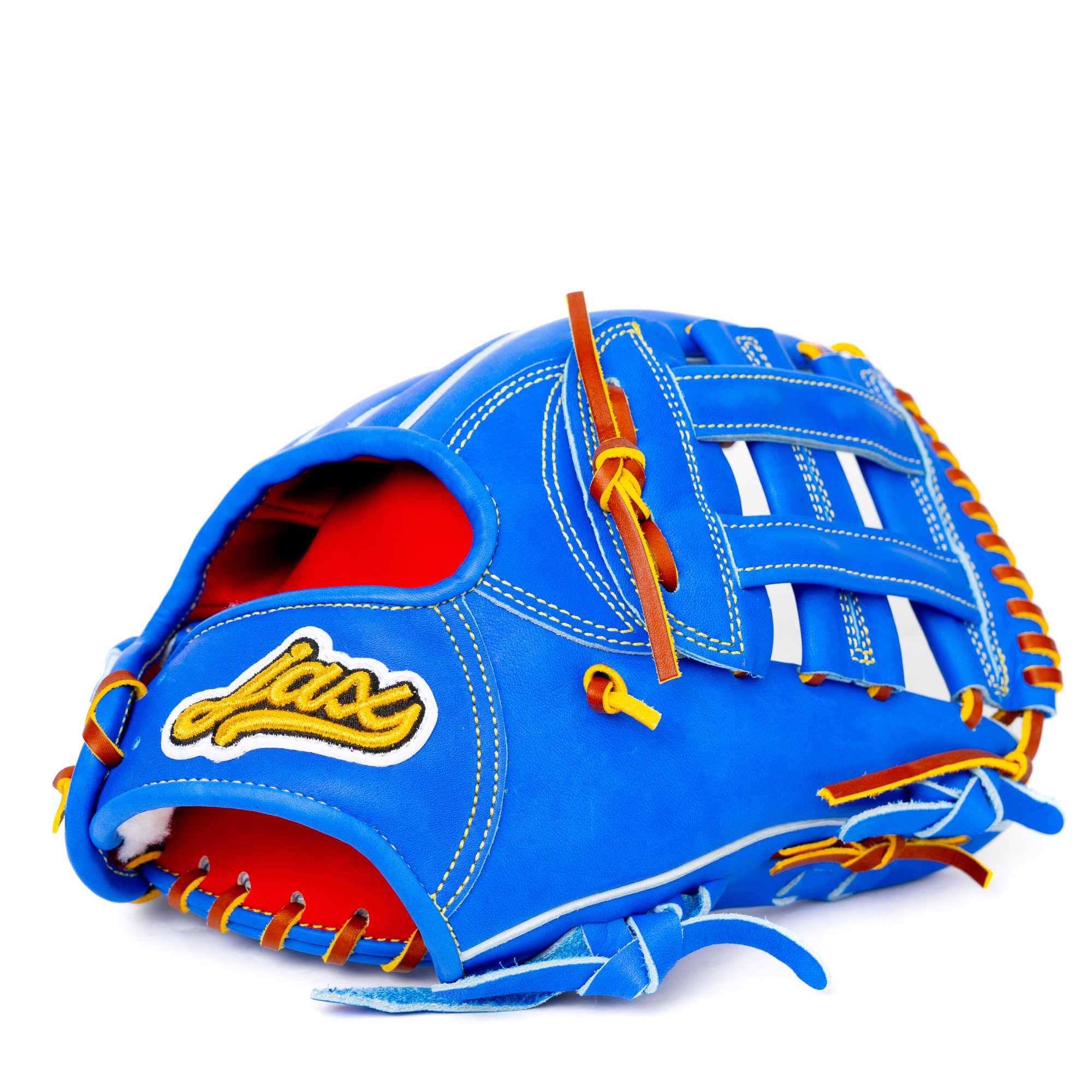 Blue and yellow batting gloves online