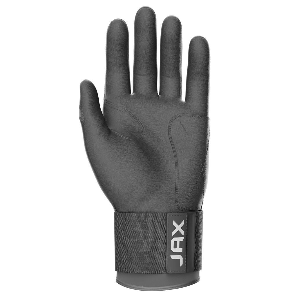 Jax Batting Gloves Grey Strap Cuff Product Photo 