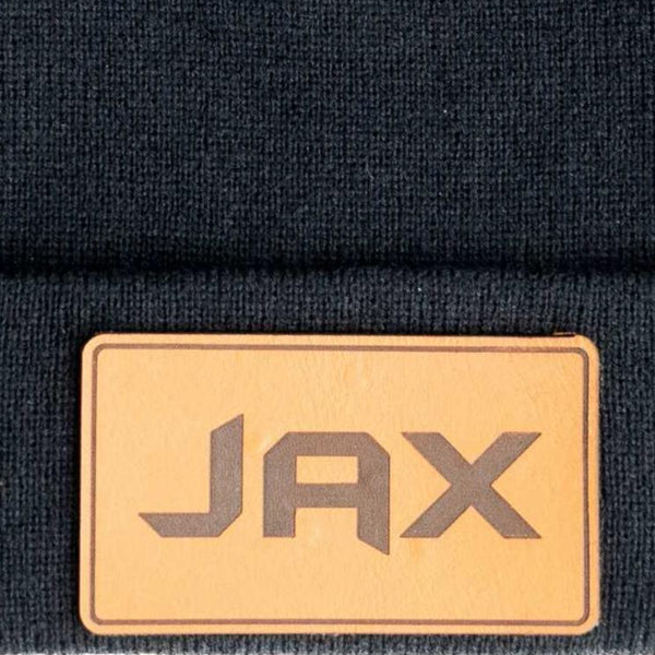 Jax | Patched Beanie | Black