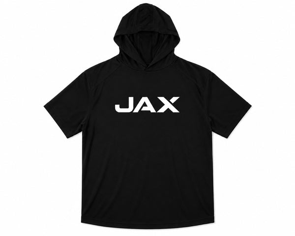 Jax │ Short Sleeve Performance Hoodie | Black
