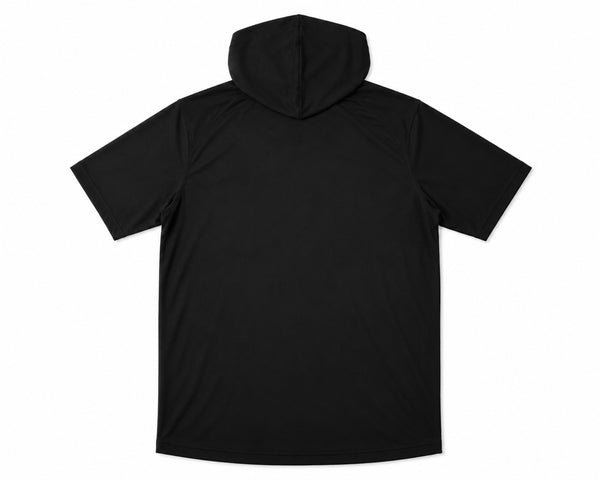 Jax │ Short Sleeve Performance Hoodie | Black