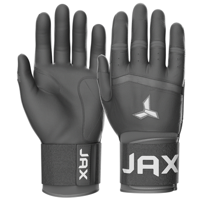 Jax Batting Gloves Grey Strap Cuff Product Photo