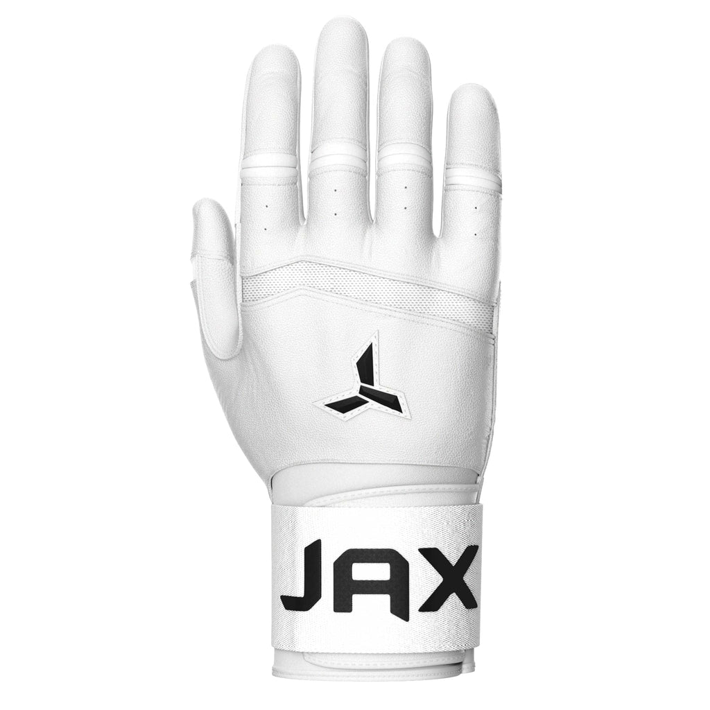 Jax White Batting Gloves Product Photo 